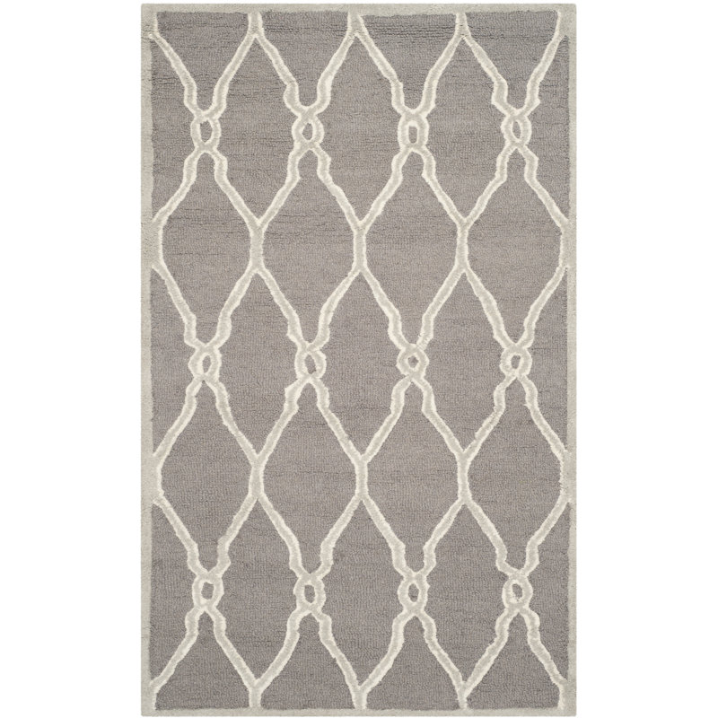 Tapis en laine touffeté à la main Cannen, Rectangle 4 pi x 6 pi