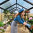 Outdoor Greenhouse Kit with Aluminum Frame, Polycarbonate Panels, Adjustable Roof Vent, Lockable Door, Spacious Gardening Greenhouse-128991980-128991978