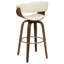 Ecru Swivel Bar Stool