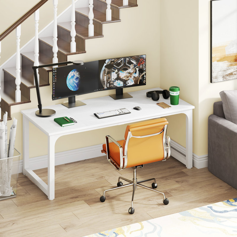 Bureau d'ordinateur ergonomique Dorether, Blanc