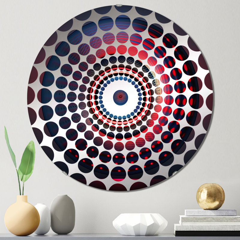 Sebasco - Miroir décoratif à cercles concentriques, 23,6 po x 23,6 po