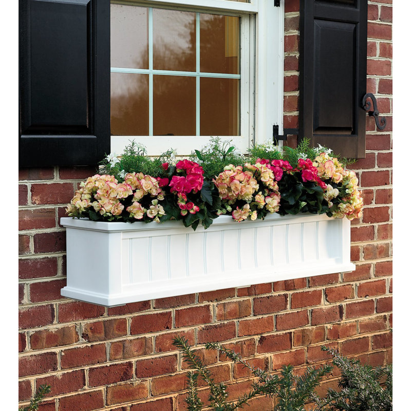 Boîte à fleurs Lexington, Blanc, H 11 po x l 11 po x p 36 po