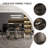Tempered glass Stainless Steel black Dining Table-107264292