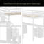 Lit mezzanine avec deux commodes, bureau et bande lumineuse-1778791648-1778791654