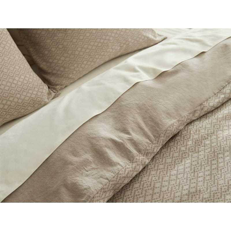 Capitola Modern & Contemporary Cotton Honeycomb / Waffle Geometric Duvet Cover, King Duvet Cover
