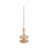 5" H Glass Sculptural Taper Candle Holder with Rounded Base-1290659660