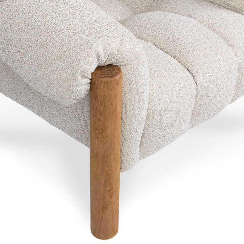 Sansa Upholstered Accent Chair Bronze, Cream