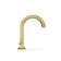 Occasion Sink with Cane Design Single Hole Bathroom Faucet with Drain Assembly