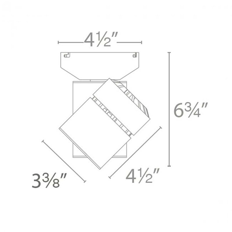 Exterminator II Track Head, 2700K/85, Black, Flood