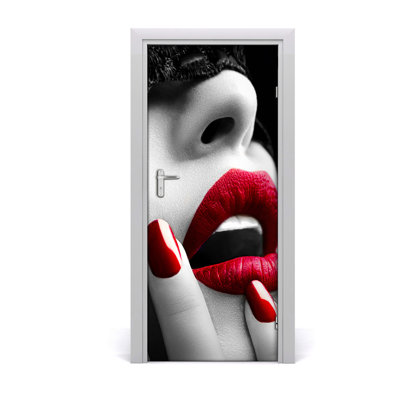 Lace Mask Door Decal