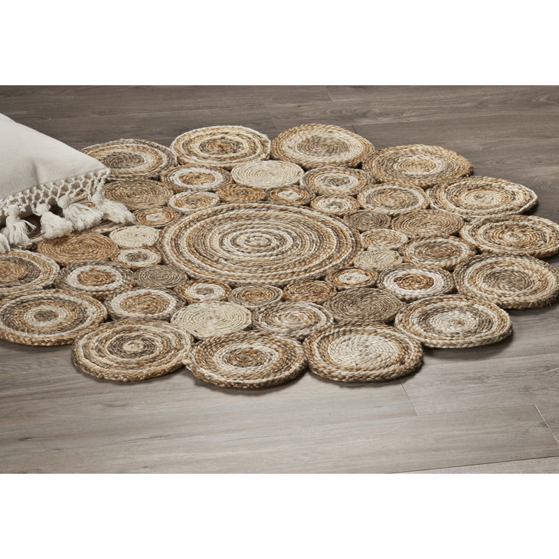 Tapis d'intérieur rond en fibre naturelle Bonar, Rond 4 pi
