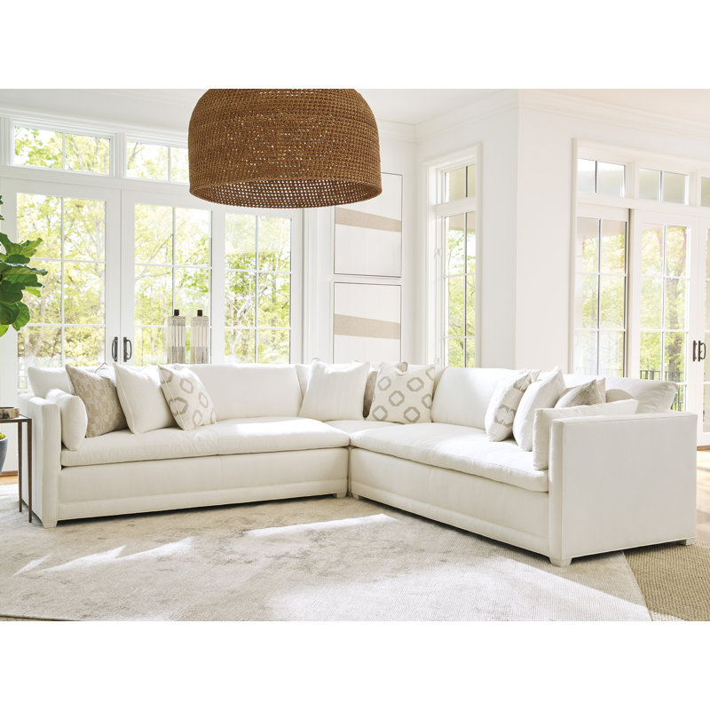 Barclay Butera Upholstery Upholstered L-Shaped Sectional Symmetrical