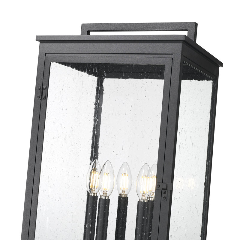 Stephan Sand Black 5 Light Outdoor Post Mounted Fixture