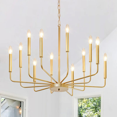 Lustre 12 lumières à intensité variable