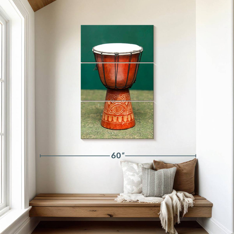 Tambour Abarca Tribal, H 45 po x l 28 po
