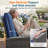 Arora 4-Person Rattan Outdoor Patio Set with Olefin Back&Seat Cushions-1091458143