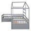 Lit plateforme gris avec rangement pour tiroirs - Fonctionnels et confortables-762145627