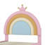 Lit simple tapissier arc-en-ciel, lit plateforme en velours avec tiroir de rangement Princess-742514787