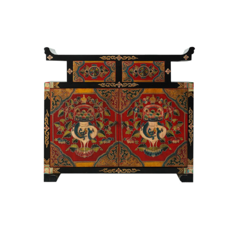 Armoire d'appoint en bois massif National Style