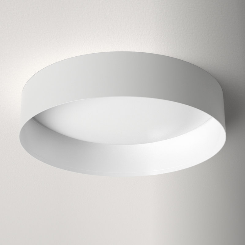 White Acrylic LED Flush Mount Ceiling Light