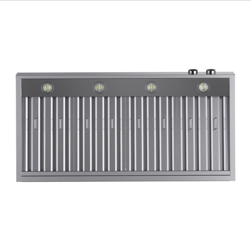KUCHT Pro Style 48 in. 1200 CFM Under Cabinet Range Hood, Stainless Steel, Digital Controls