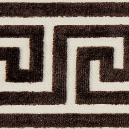 Tissu en velours Oriana, Espresso