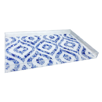 Royal Delft Ikat Acrylic Square Decorative Tray