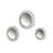 Set Of 3 12/14/18" Halcyon Abstract Mirrors, White