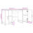140cm W Rectangle Computer Desk with and Cabinet-208431326