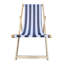 Populus Wood Dark Blue Sling Chair - 2pcs For Outdoor Recreation, Adjustable Back, 33.48 In Height Leisure, 24.69 Product Width