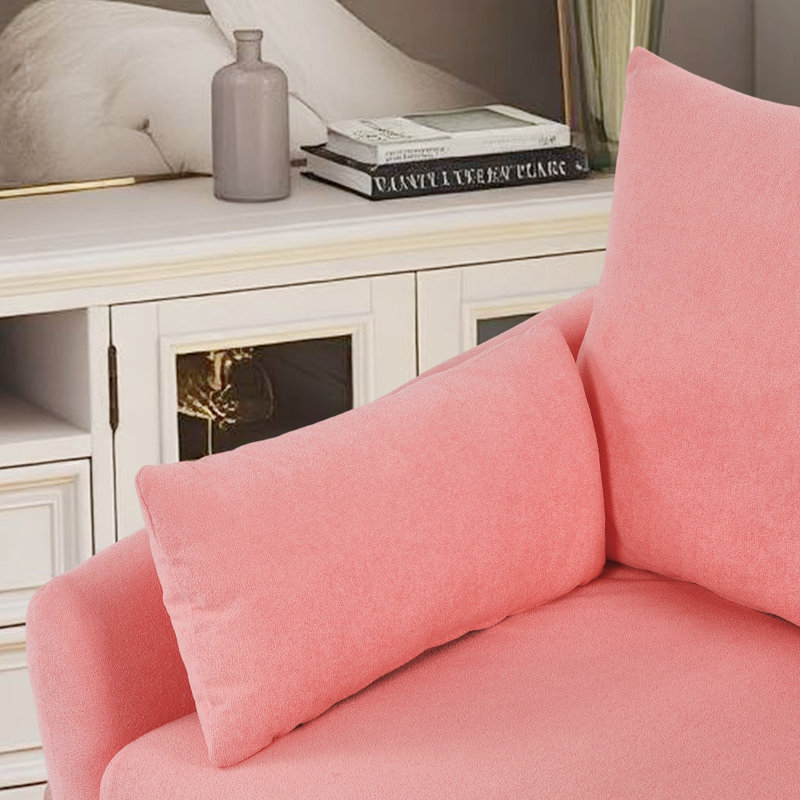Chaise pivotante simple Sherpa, Pink