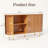 Storage Cabinet, Fluted Sideboard Buffet Cabinet With Tambour Sliding Doors& Adjustable Shelf, Accent Coffee Bar Console Table For Kitchen, Living Room, Entryway-899618304-899618314