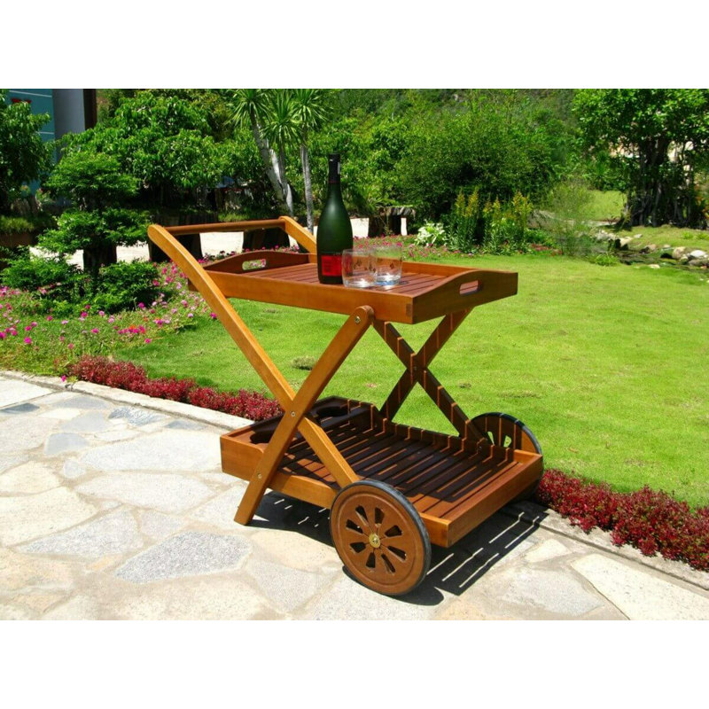 Weathers Wood Bar Cart