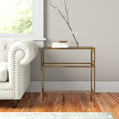 Arciniega Glass Top End Table