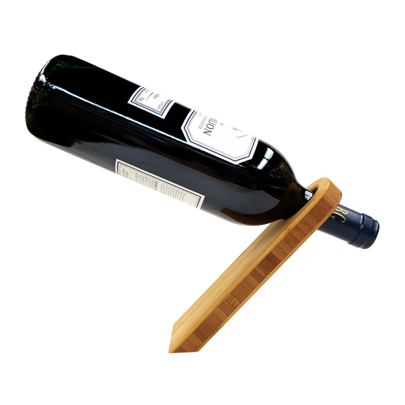 Solid Wood Wine Bottle Rack in Rich Golden