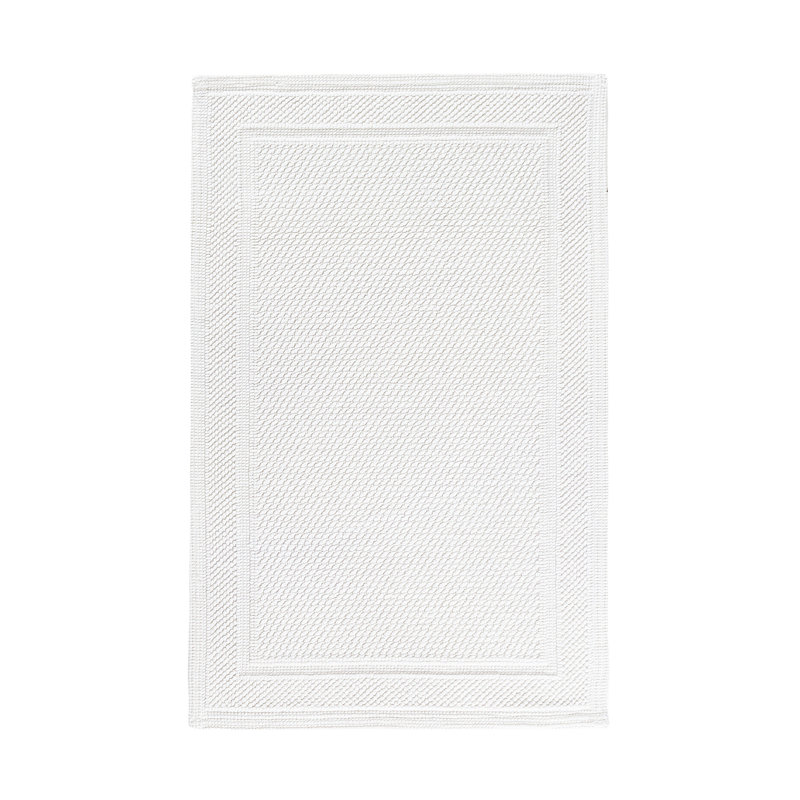 Bee Waffle Bath Rug, White, 20" W x 31" L
