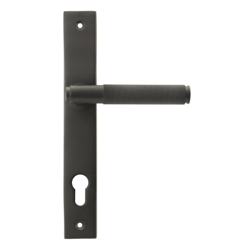 Brompton Lock Door Handle, Aged Bronze