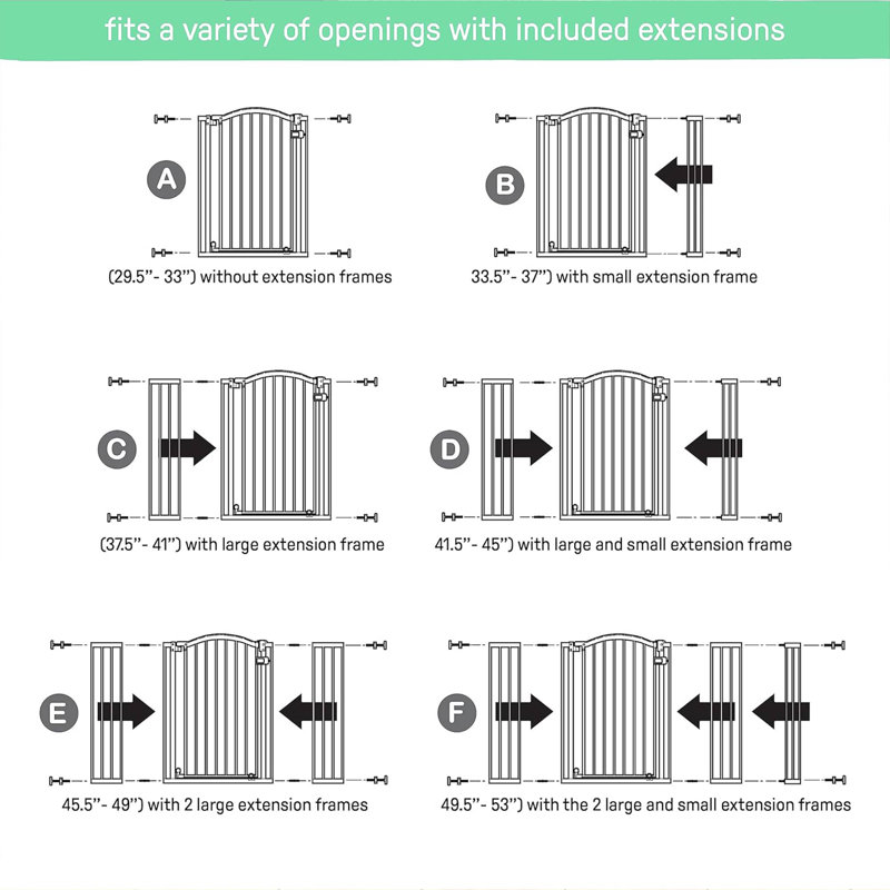 Metal Adjustable Pressure Mounted Pet Gate With Door