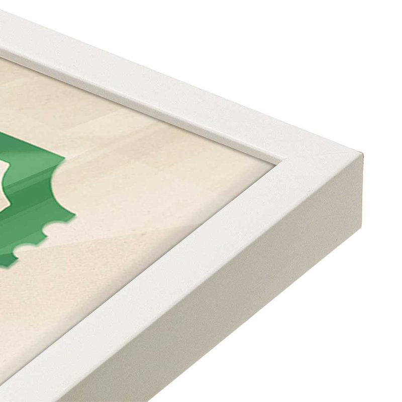 Reproduction d'art «Jolly Billetterie», 24 po x 36 po, Blanc opaque