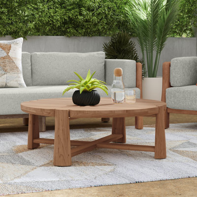 Table basse d'extérieur en teck Aston