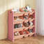 Bibliothèque moderne à 4 niveaux, bibliothèque polyvalente, étagère à cadre en bois avec 12 bacs de rangement amovibles, organisateur de bureau polyvalent et présentoir d'artisanat-519889540