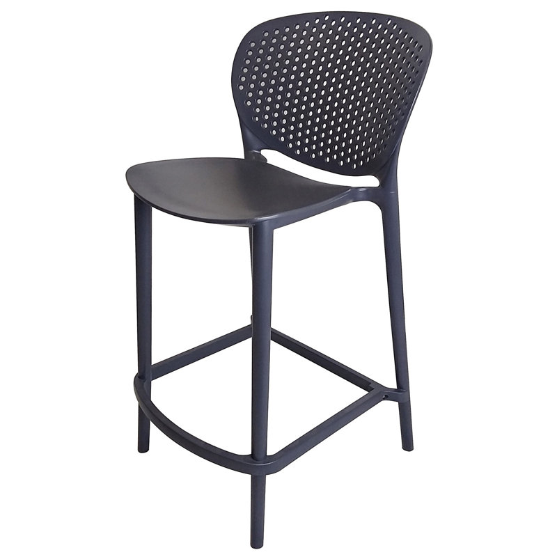 Anferny Counter Stool, Bar Stool (30" Seat Height), Gray
