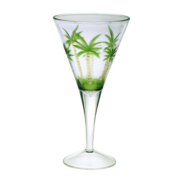 Elle Ribbed Stemmed Coupe Martini Clear [Set of 2] 