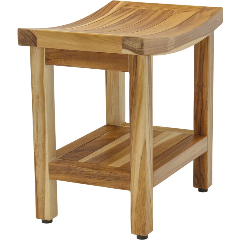 Sumba Shield Teak Shower Bench