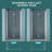 30"w X 72"h Fold Shower Door With Tempered Glass, Brushed Nickel - Space Design, Long-lasting Hinges, Flexible Installation, Water-