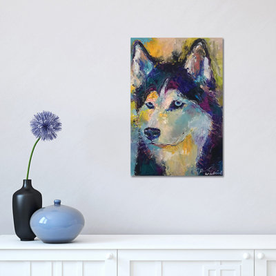 Art Husky 1 Piece Wrapped Canvas Painting