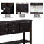 Buffet rétro 48,3 po, table de vestibule, console, buffets avec tablette inférieure-114243880