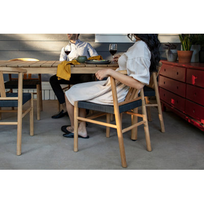 Chaise d'appoint de patio en teck