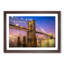 Brooklyn Bridge at Night in Abstract - Picture Frame Graphic Art Print-55681126-55681127