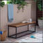 BANC EN BOIS ET MÉTAL JECO INDUSTRIAL